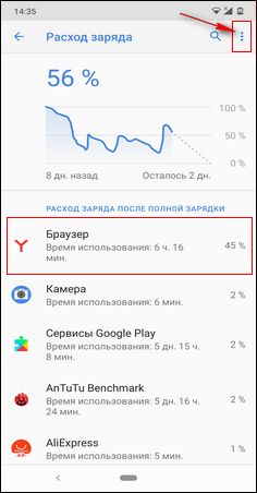 Как посмотреть какие приложения сажают батарею телефона
