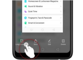 Как сделать длинный скриншот на OPPO